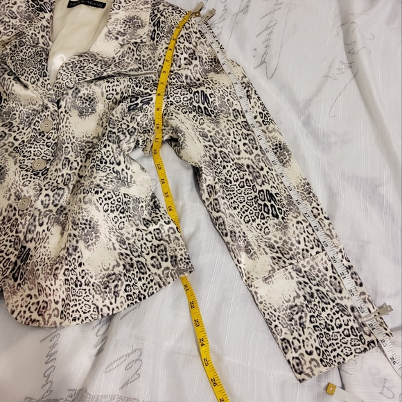 Pamel McCoy Size L Animal Print Jacket - Picture 5 of 11